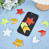 Gorgecraft 30Pcs 6 Styles Star & Arrow Waterproof PET Warning Stickers STIC-GF0001-20-4