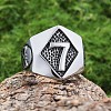 Punk Style 316L Stainless Steel Finger Rings for Men FS-WG96F45-04-1