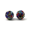Polymer Clay Pave Rhinestone Beads RB-Q197-10mm-30-2