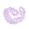 Electroplate Transparent Glass Beads Strands EGLA-N056-02A-03-2