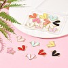 18Pcs 9 Colors Alloy Acrylic Connector Charms FIND-FS0004-33-10
