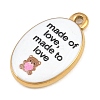 Printed 304 Stainless Steel Pendants SA-CBA7467-04G-01-2
