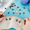 20Pcs 10 Styles Alloy Enamel Pendant Locking Stitch Markers HJEW-PH02072-3