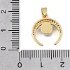 Brass Micro Pave Clear Cubic Zirconia Pendants KK-C263-22F-G-3