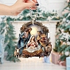 Religion Jesus Acrylic Hanging Ornaments PW-WGEBBB8-01-5