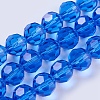 Imitation Austrian Crystal Bead Strands G-M181-8mm-13A-1