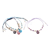 Adjustable Nylon Thread Braided Bead Bracelets BJEW-JB06009-1