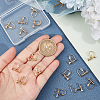 Beebeecraft 20Pcs Brass Clip-on Earring Findings KK-BBC0004-83-3