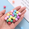 Opaque Striped Acrylic Beads MACR-S373-27A-5