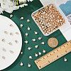 200Pcs Brass & Glass Pendants FIND-FH0011-98A-4