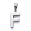 Non-Tarnish 304 Stainless Steel Letter Pendants STAS-H127-F-P-1