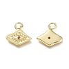 Brass Micro Pave Cubic Zirconia Pendants KK-P188-C08-G-2