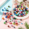 300Pcs 3 Styles Round Natural Wood Beads WOOD-TA0003-04-5