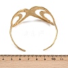 Hollow 304 Stainless Steel Cuff Bangles for Women LS-BJEW-L709-01G-3