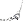 Non-Tarnish 201 Stainless Steel Origami Pendant Necklaces NJEW-T009-JN090-1-40-3