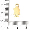 Christmas 304 Stainless Steel Enamel Pendants STAS-I356-02G-01-3