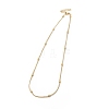 Rack Plating Brass Satellite Chain Necklace for Women NJEW-F304-02G-1