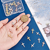 30Pcs 3 Colors Brass Connector Charms KK-PH0005-50-3