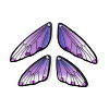 Transparent Resin Crystal AB Rhinestone Pendants Set RESI-TAC0002-46B-2