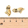 304 Stainless Steel Rhinestone Pendant STAS-U047-01G-02-3