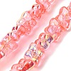 Transparent Glass Beads Strands GL-CBAAE04-02C-1