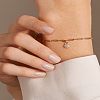 3Pcs 3 Colors Unisex 304 Stainless Steel Cable Chain Bracelets BJEW-LP0001-38-3