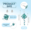 Brass Dangle Earring EJEW-TAC00020-3