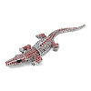 Alloy Rhinestones Alligator Brooches X1-JEWB-S022-07A-2