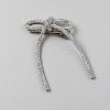 Iron Alligator Hair Clips OHAR-WH20005-38-1