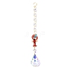 Alloy Rhinestones & Glass Charm Suncatchers HJEW-E013-01G-H-1