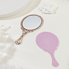 2Pcs 2 Colors Plastic Mirror AJEW-LP0012-13-1