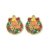 304 Stainless Steel Enamel Pendants STAS-L300-012G-05-1