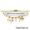 6Pcs 304 Stainless Steel Charm Bracelets BA2405-1-4