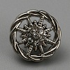 Glass Rhinestone Shank Buttons BUTT-WH0029-23-1
