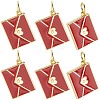 10Pcs Rack Plating Brass Enamel Pendants KK-BBC0020-60G-02-1