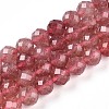 Natural Strawberry Quartz Beads Strands G-S345-8mm-21-1