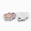 Rack Plating Alloy Enamel Charms X-ENAM-N053-49-RS-2