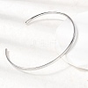 304 Stainless Steel Cuff Bangles BJEW-D388-01B-P-3