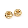Corrugated Column Brass Beads KK-Z146-05G-01-2