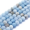 Natural Aquamarine Beads Strands G-E561-01-12mm-1