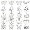 Unicraftale 20Pcs 5 Style 304 & 201 Stainless Steel Pendants STAS-UN0030-30-1