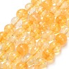 Natural Citrine Beads Strands G-F820-K04-8mm-2