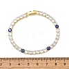 Brass Enamel Link & Charm Bracelets BJEW-Z094-02G-03A-5