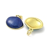 Brass Enamel Pendants KK-U044-15G-2