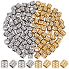120Pcs 2 Colors 201 Stainless Steel Beads STAS-SP0002-12-1