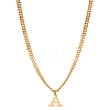 1Pc 304 Stainless Steel Letter Pendant Necklaces NJEW-LP0001-33A-G-1