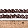 Transparent Half Spray Painted Glass Beads Strands LS-GLAA-Q110-02A-09-4