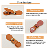 6Pcs 6 Colors Cowhide Bag Sew on Snap Closure FIND-FI0001-19-4