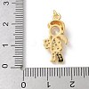 Brass Micro Pave Cubic Zirconia Pendants KK-P292-21H-G-3