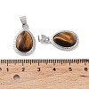 Natural Tiger Eye Pendants G-M405-05P-04-2